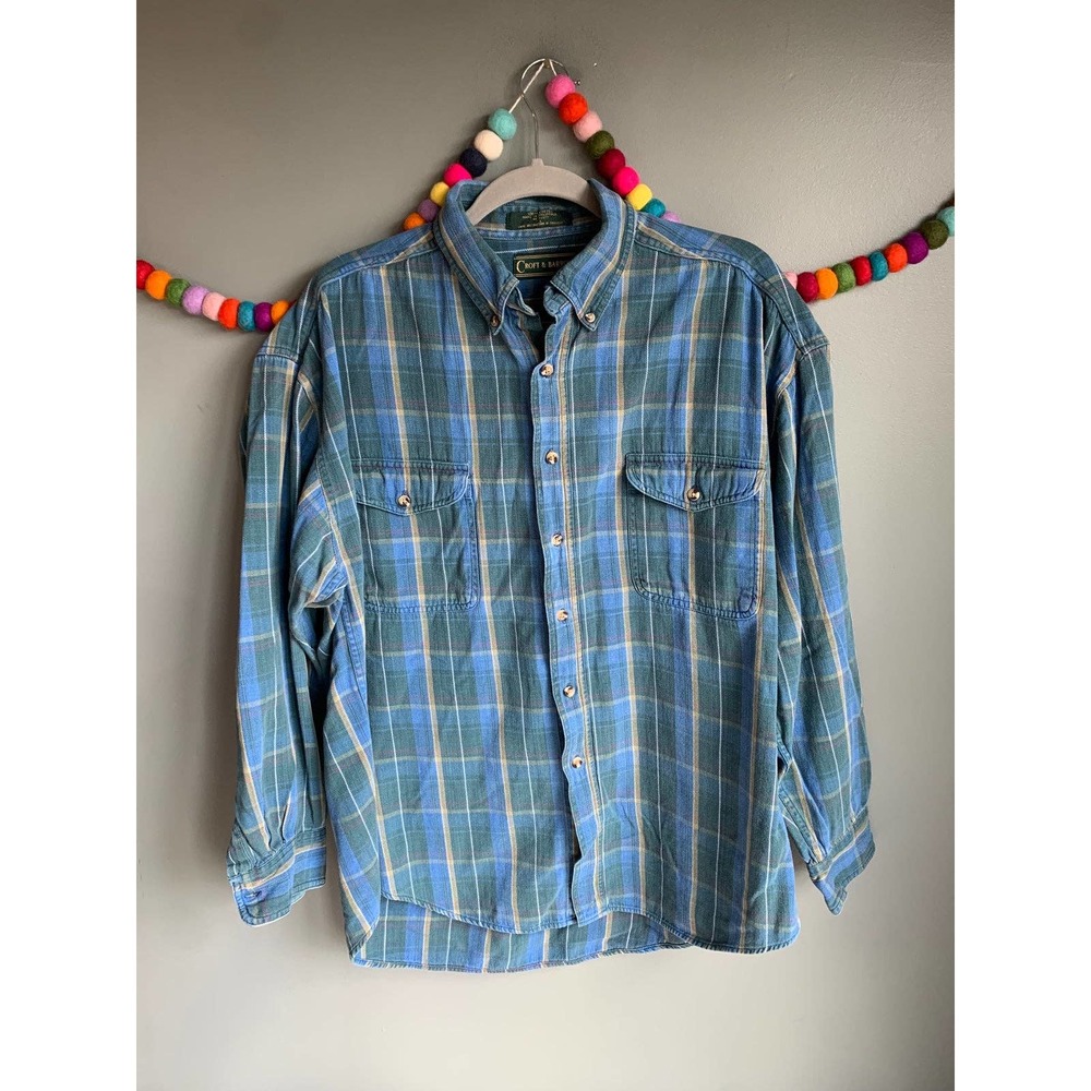 VTG Croft & Barrow plaid flannel button up
